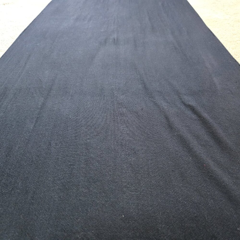 NWOT Lightweight Woven Black Wool Scarf - Picture 3 of 8